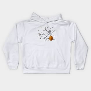 Honey Bees Hive Kids Hoodie